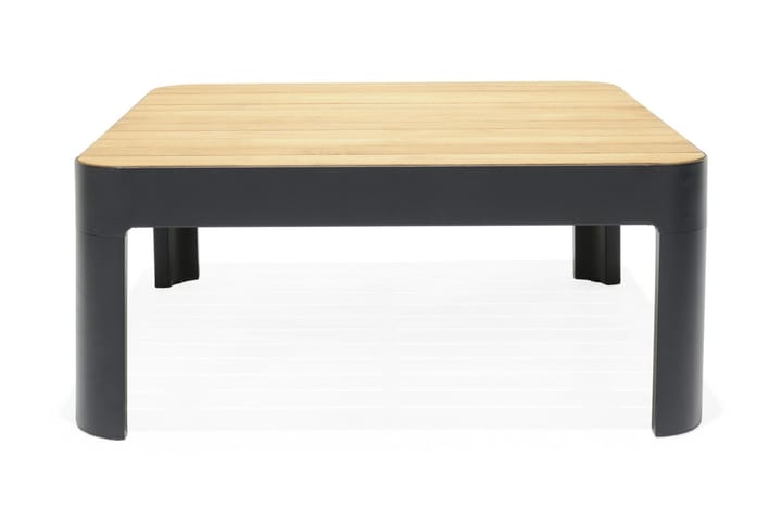 Sohvapöytä Portals 72 cm - Musta/Puu - Sohvapöytä ulos & loungepöytä