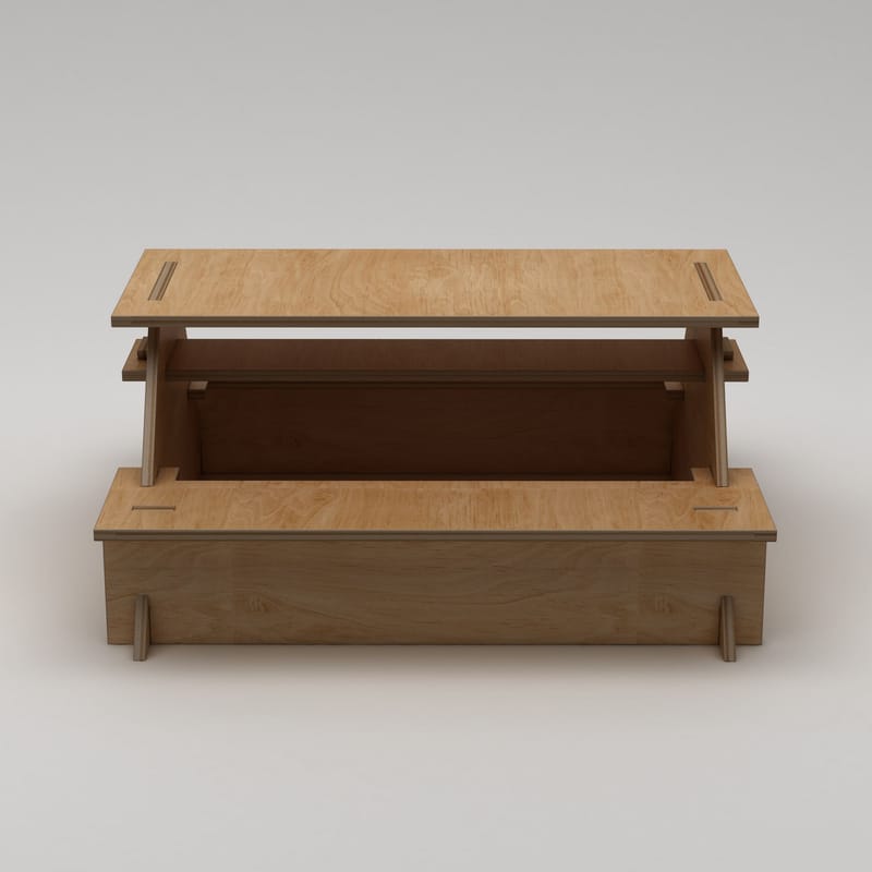 Somira Ruokapöytä ulkokäyttöön 160 cm - luonnonpuu - Puutarhakalusteet - Terassipöydät - Piknikpöytä