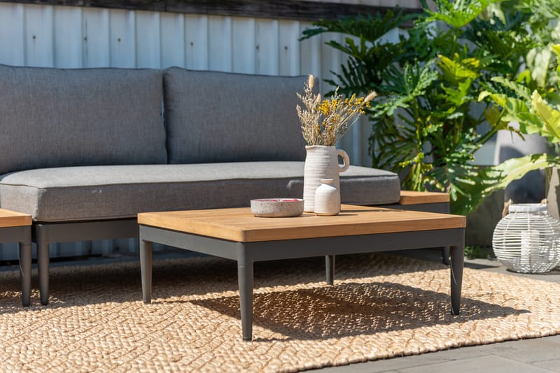 TOPAZ Ulkosohvapöytä 73 cm - Magnesiumharmaa - Puutarhakalusteet - Terassipöydät - Sohvapöytä ulos & loungepöytä
