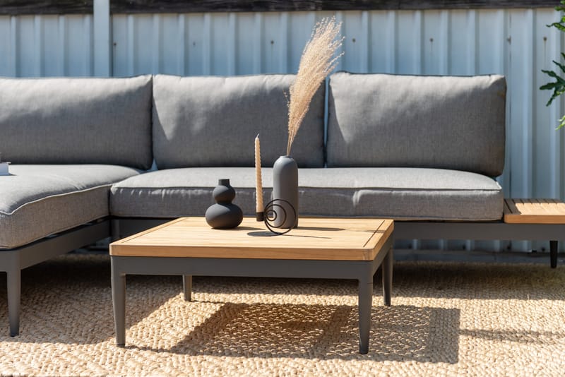 TOPAZ Ulkosohvapöytä 73 cm - Magnesiumharmaa - Puutarhakalusteet - Terassipöydät - Sohvapöytä ulos & loungepöytä