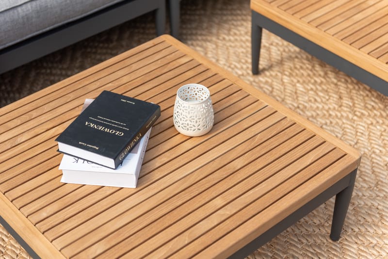 TOPAZ Ulkosohvapöytä 73 cm - Magnesiumharmaa - Puutarhakalusteet - Terassipöydät - Sohvapöytä ulos & loungepöytä