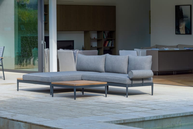 TOPAZ Ulkosohvapöytä 73 cm - Magnesiumharmaa - Puutarhakalusteet - Terassipöydät - Sohvapöytä ulos & loungepöytä