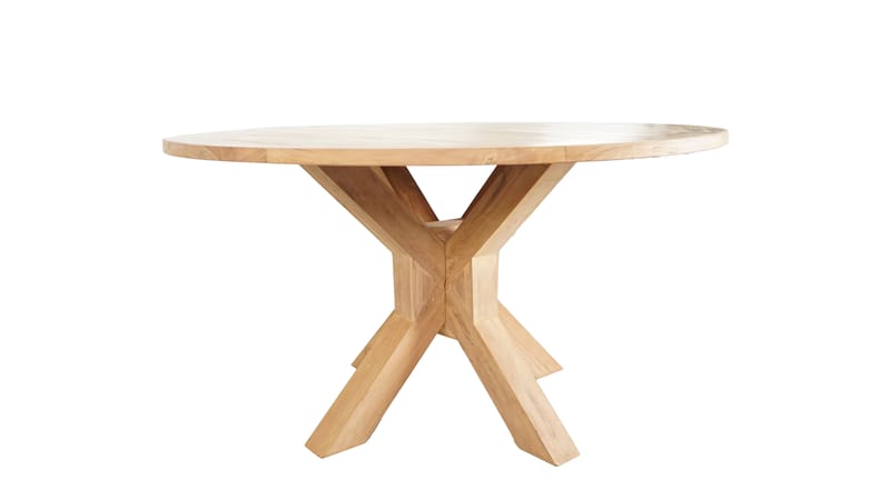 Toscana Ulkopöytä Ø140 cm - Puu - Puutarhakalusteet - Terassipöydät - Ruokapöytä terassille