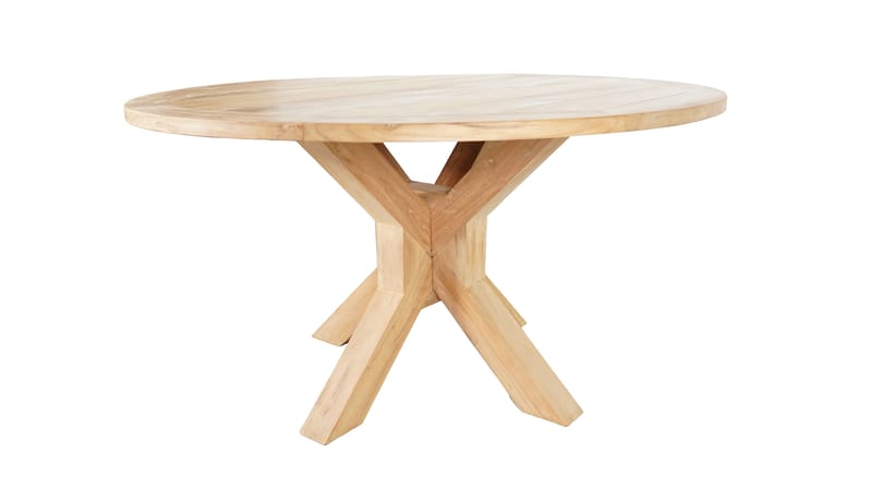 Toscana Ulkopöytä Ø140 cm - Puu - Puutarhakalusteet - Terassipöydät - Ruokapöytä terassille