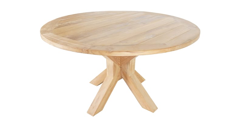 Toscana Ulkopöytä Ø140 cm - Puu - Puutarhakalusteet - Terassipöydät - Ruokapöytä terassille