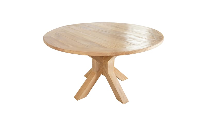 Toscana Ulkopöytä Ø140 cm - Puu - Puutarhakalusteet - Terassipöydät - Ruokapöytä terassille