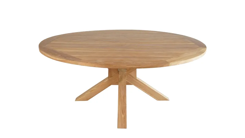 Toscana Ulkopöytä Ø180 cm - Luonnonvärinen - Puutarhakalusteet - Terassipöydät - Ruokapöytä terassille