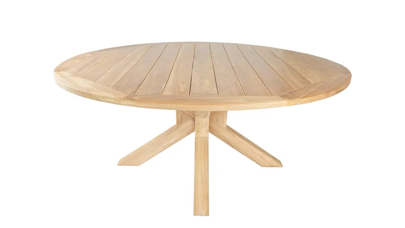 Toscana Ulkopöytä Ø180 cm - Luonnonvärinen - Puutarhakalusteet - Terassipöydät - Ruokapöytä terassille
