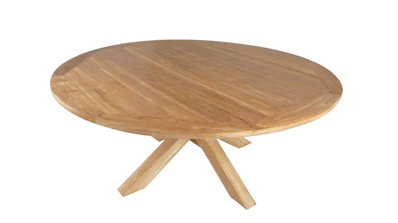 Toscana Ulkopöytä Ø180 cm - Luonnonvärinen - Puutarhakalusteet - Terassipöydät - Ruokapöytä terassille