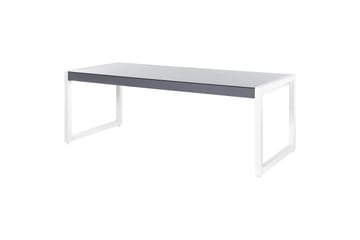 Trädgårdsbord Beliani Bacoli Grey||White - Puutarhakalusteet - Terassipöydät - Ruokapöytä terassille
