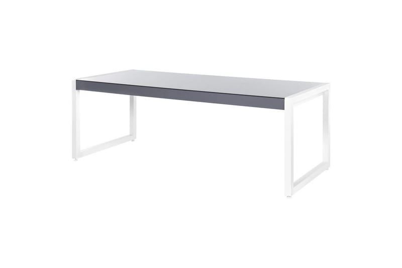 Trädgårdsbord Beliani Bacoli Grey||White - Puutarhakalusteet - Terassipöydät - Ruokapöytä terassille