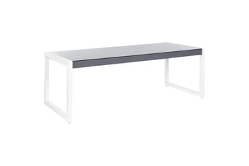 Trädgårdsbord Beliani Bacoli Grey||White - Puutarhakalusteet - Terassipöydät - Ruokapöytä terassille