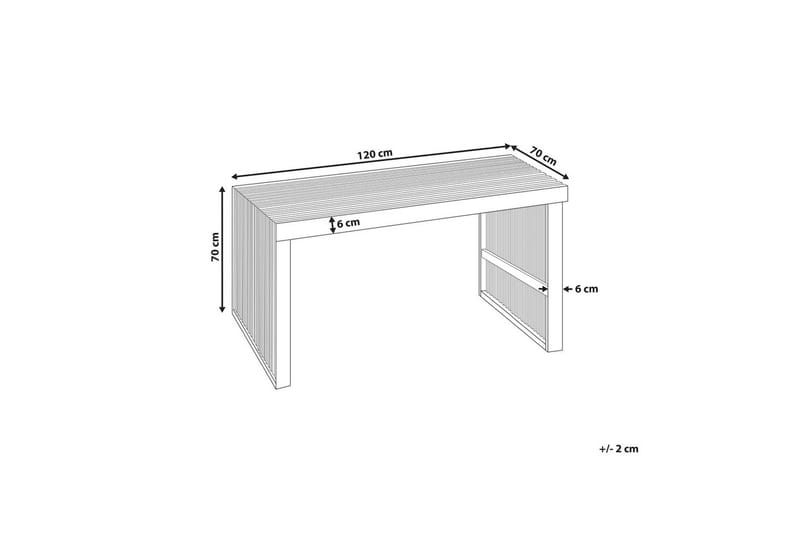 Trädgårdsbord Beliani Bellano 120x70x70 cm Light wood - Puutarhakalusteet - Terassipöydät - Ruokapöytä terassille