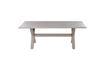 Trädgårdsbord Beliani Cascais Beige - Puutarhakalusteet - Terassipöydät - Ruokapöytä terassille
