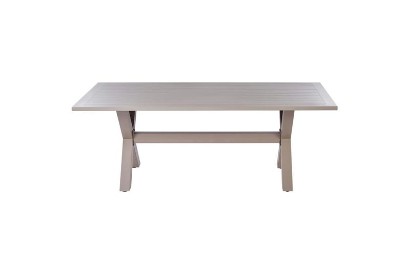 Trädgårdsbord Beliani Cascais Beige - Puutarhakalusteet - Terassipöydät - Ruokapöytä terassille