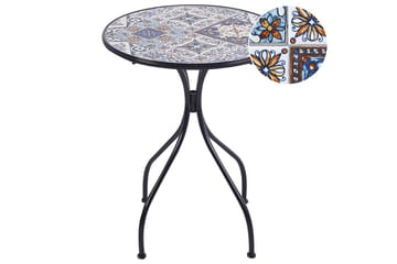 Trädgårdsbord Beliani Civita Black||blue||Brown - Puutarhakalusteet - Terassipöydät - Kahvilapöytä