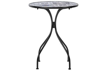 Trädgårdsbord Beliani Civita Black||blue||Brown - Puutarhakalusteet - Terassipöydät - Kahvilapöytä