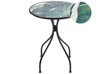 Trädgårdsbord Beliani Cozzana Black||Green - Puutarhakalusteet - Terassipöydät - Kahvilapöytä
