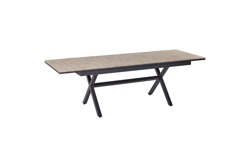 Trädgårdsbord Beliani Fanes Ljus trä/grå Light wood||Grey
