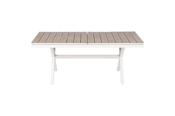 Trädgårdsbord Beliani Fanes Ljus trä/grå Light wood||White - Puutarhakalusteet - Terassipöydät - Ruokapöytä terassille