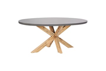 Trädgårdsbord Beliani Oristano Grey||Light wood - Puutarhakalusteet - Terassipöydät - Ruokapöytä terassille