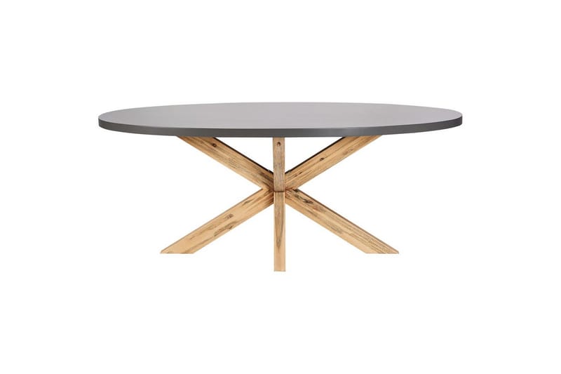 Trädgårdsbord Beliani Oristano Grey||Light wood - Puutarhakalusteet - Terassipöydät - Ruokapöytä terassille