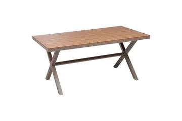 Trädgårdsbord Beliani Tiano Light wood||Grey - Puutarhakalusteet - Terassipöydät - Ruokapöytä terassille