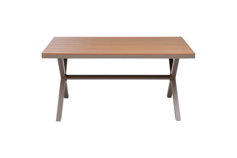 Trädgårdsbord Beliani Tiano Light wood||Grey - Puutarhakalusteet - Terassipöydät - Ruokapöytä terassille