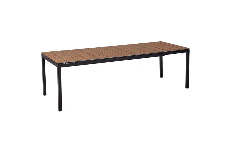 Trädgårdsbord Beliani Tofane Grå/svart Light wood||Black, undefined