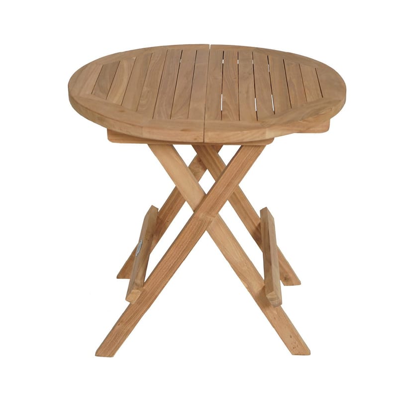 Tropea Ulkosivupöytä Taitettava Ø50 cm - Puu - Puutarhakalusteet - Terassipöydät - Sivupöydät ulos