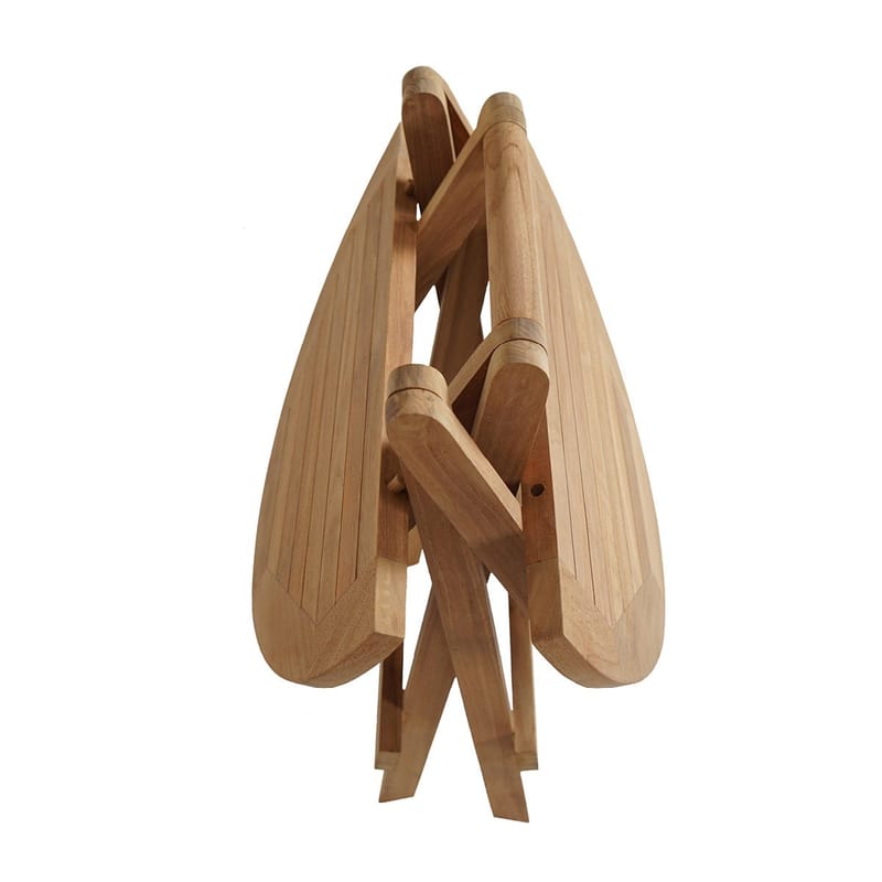 Tropea Ulkosivupöytä Taitettava Ø50 cm - Puu - Puutarhakalusteet - Terassipöydät - Sivupöydät ulos