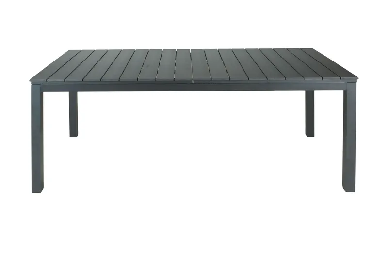 Tunis Jatkettava Ulkoruokapöytä 205/305x90 cm Suorakulmainen, Musta
