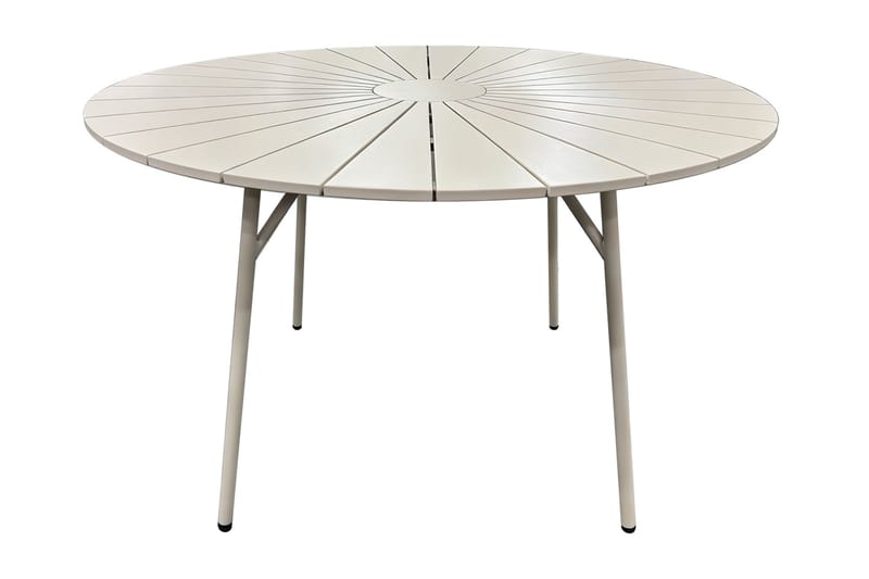 Tunis Ulkoruokapöytä 120 cm Pyöreä, Beige