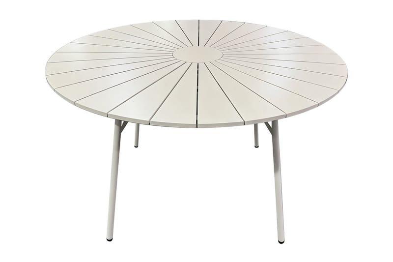 Tunis Ulkoruokapöytä 120 cm Pyöreä - Beige - Puutarhakalusteet - Terassipöydät - Ruokapöytä terassille