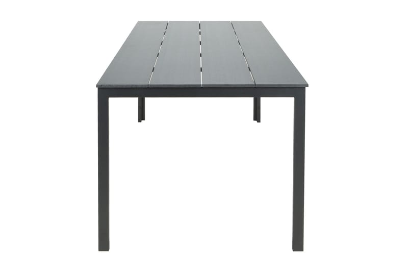 Tunis Ulkoruokapöytä 205x90 cm Suorakulmainen - Musta - Puutarhakalusteet - Terassipöydät - Ruokapöytä terassille