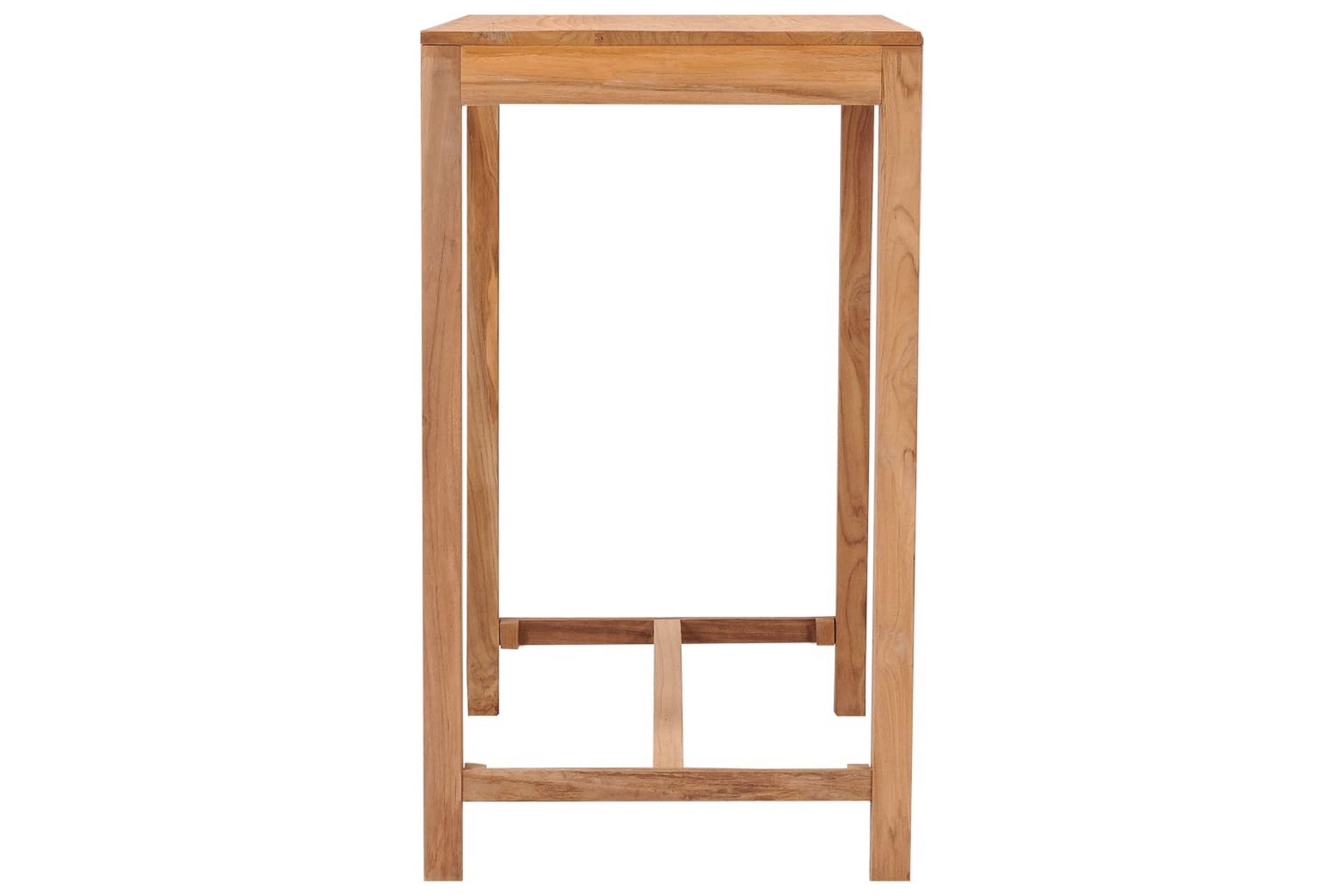 Ulkobaaripöytä 110x60x105 cm täysi tiikki - Puutarhakalusteet - Terassipöydät - Ruokapöytä terassille