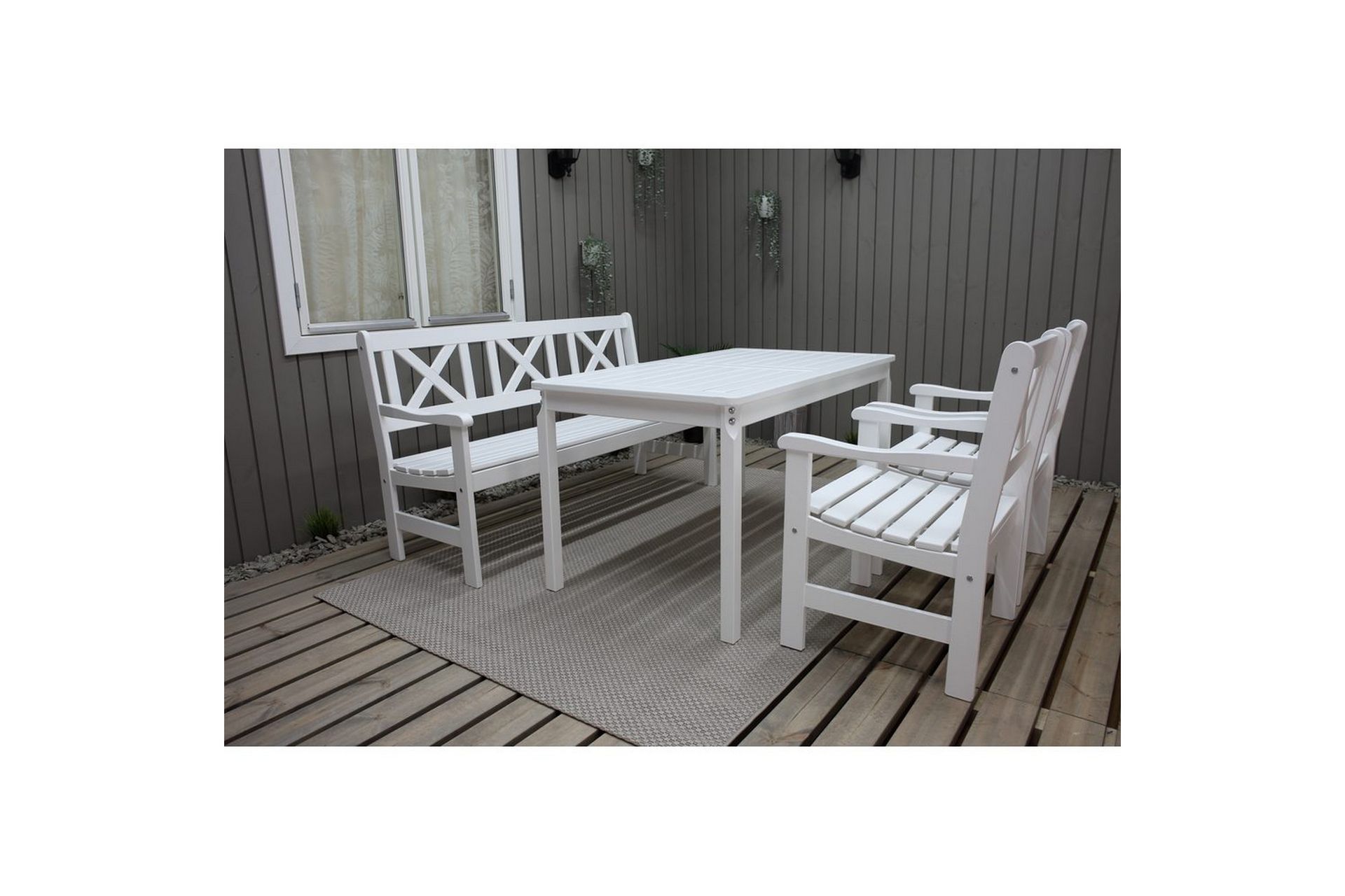 Ulkopöytä Europe 150 cm - Puutarhakalusteet - Terassipöydät - Ruokapöytä terassille