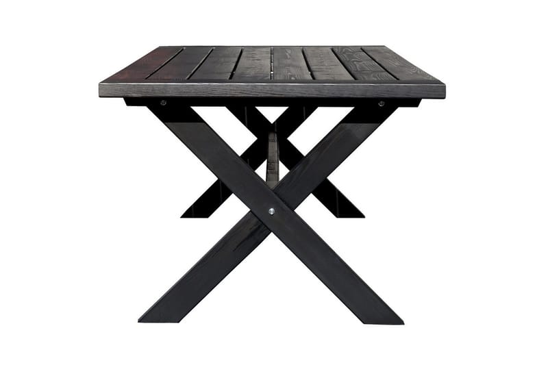 Ulkopöytä Oxford 220 Musta - Musta - Puutarhakalusteet - Terassipöydät - Ruokapöytä terassille