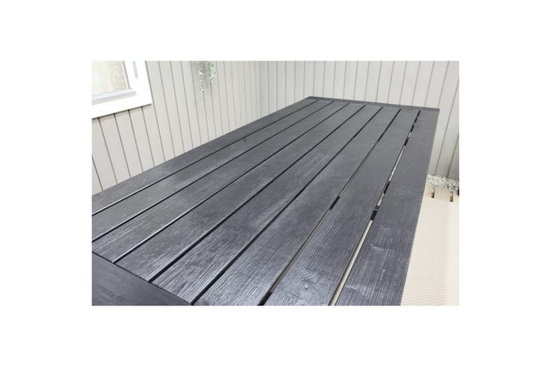 Ulkopöytä Oxford 220 Musta - Musta - Puutarhakalusteet - Terassipöydät - Ruokapöytä terassille