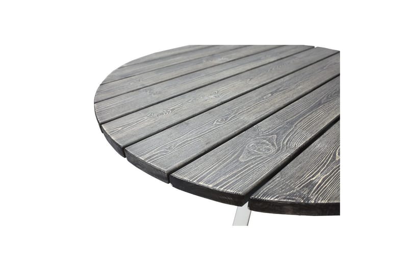 Ulkopöytä Scottsdale Round - Shabby Chic Harmaa ja valkoiset jalat - Puutarhakalusteet - Terassipöydät - Ruokapöytä terassille