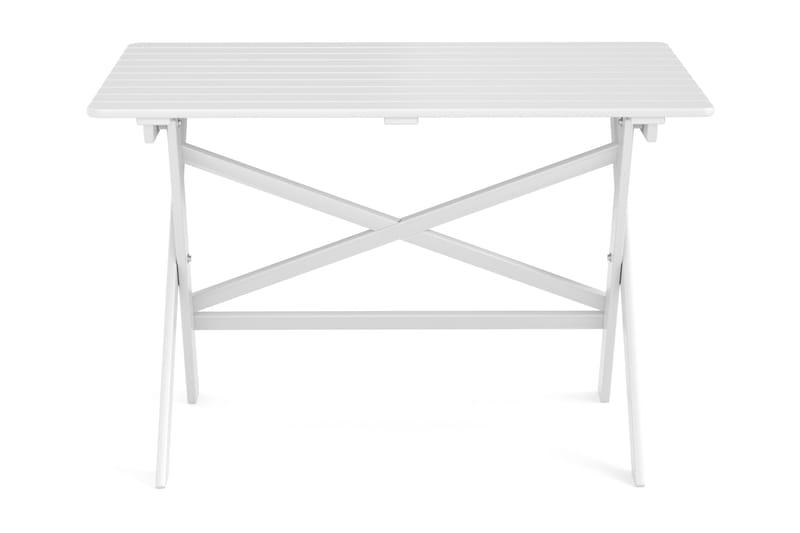 Ulkoruokapöytä 118x70x74 cm - Valkoinen - Puutarhakalusteet - Terassipöydät - Ruokapöytä terassille