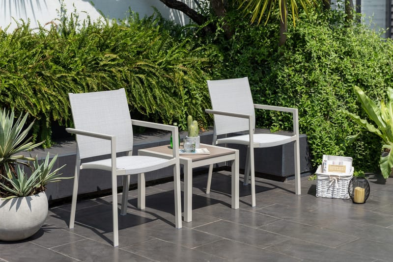 Urbanite Ulkosivupöytä 50×50 cm - Vaaleanharmaa - Puutarhakalusteet - Terassipöydät - Sivupöydät ulos