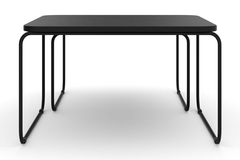 Usteryd Sarjapöydät Ulkokäyttöön - Musta - Puutarhakalusteet - Terassipöydät - Sohvapöytä ulos & loungepöytä