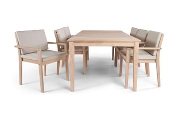 Wagnera Ruokapöytä 206 cm - Beige - Puutarhakalusteet - Terassipöydät - Ruokapöytä terassille