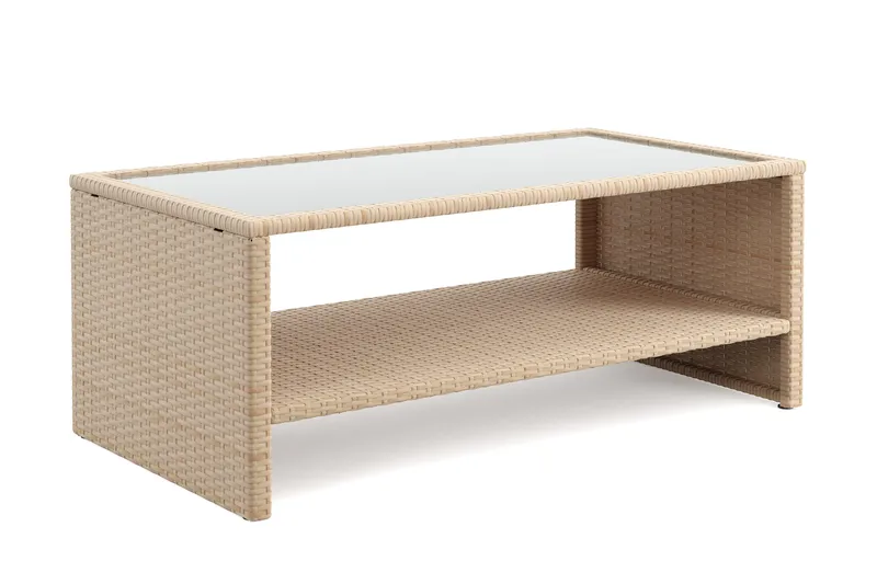 Wisconsin ulkopöytä - Beige - Puutarhakalusteet - Terassipöydät - Sohvapöytä ulos & loungepöytä