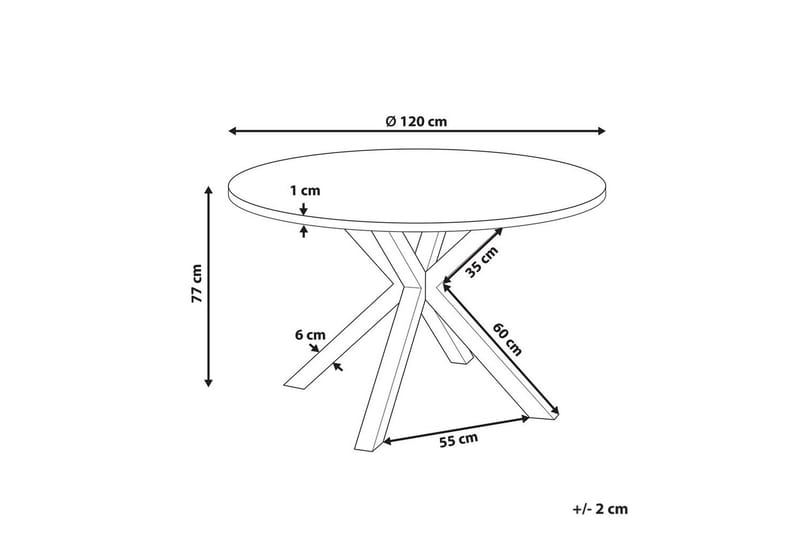 Ympäri pöydän Maletto - Valkoinen, läpinäkyvä - Puutarhakalusteet - Terassipöydät - Ruokapöytä terassille