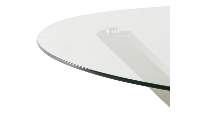 Ympäri pöydän Maletto - Hopea, Läpinäkyvä, Hopea, läpinäkyvä - Puutarhakalusteet - Terassipöydät - Ruokapöytä terassille