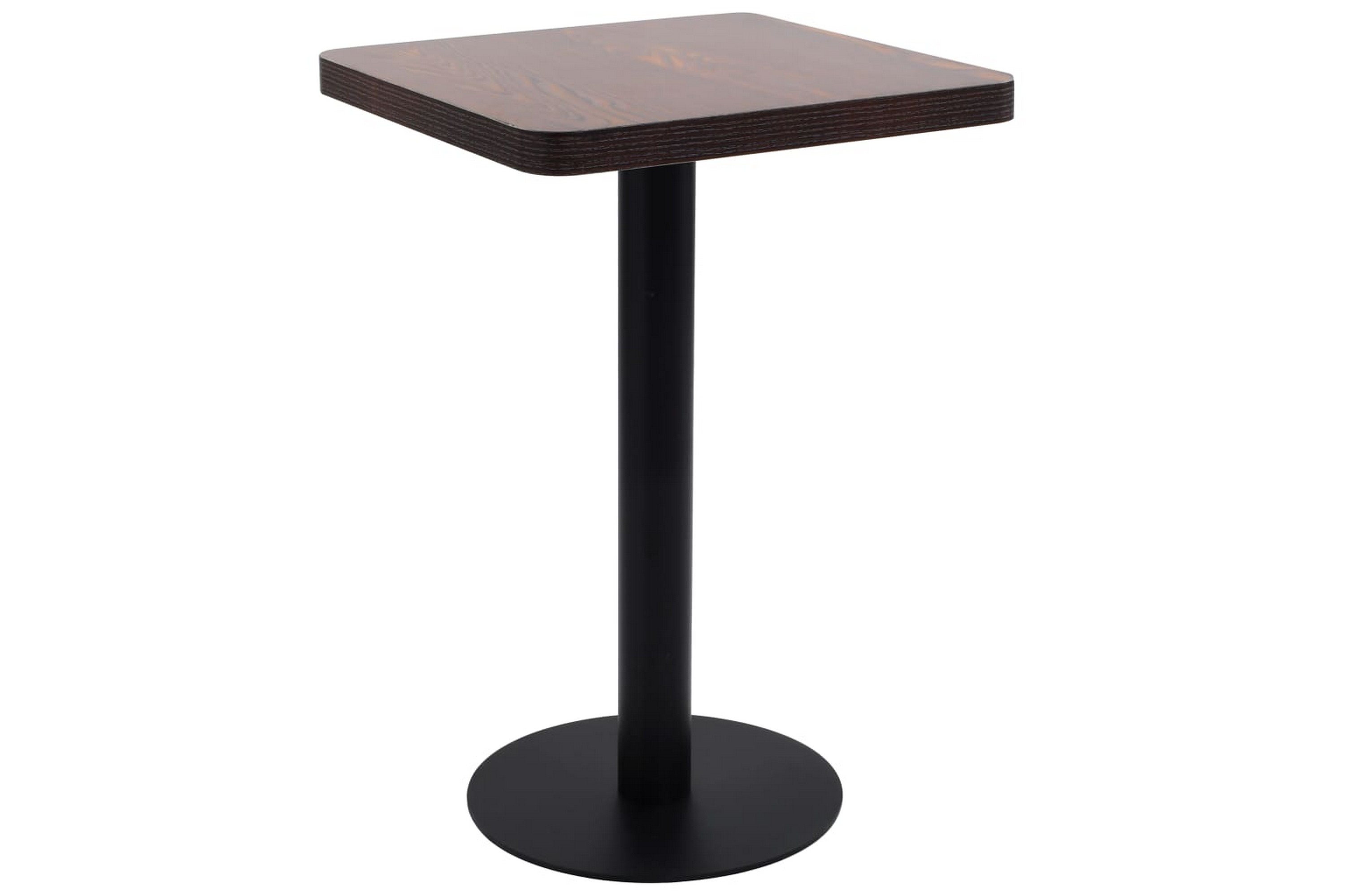 Bistropöytä tummanruskea 50x50 cm MDF -