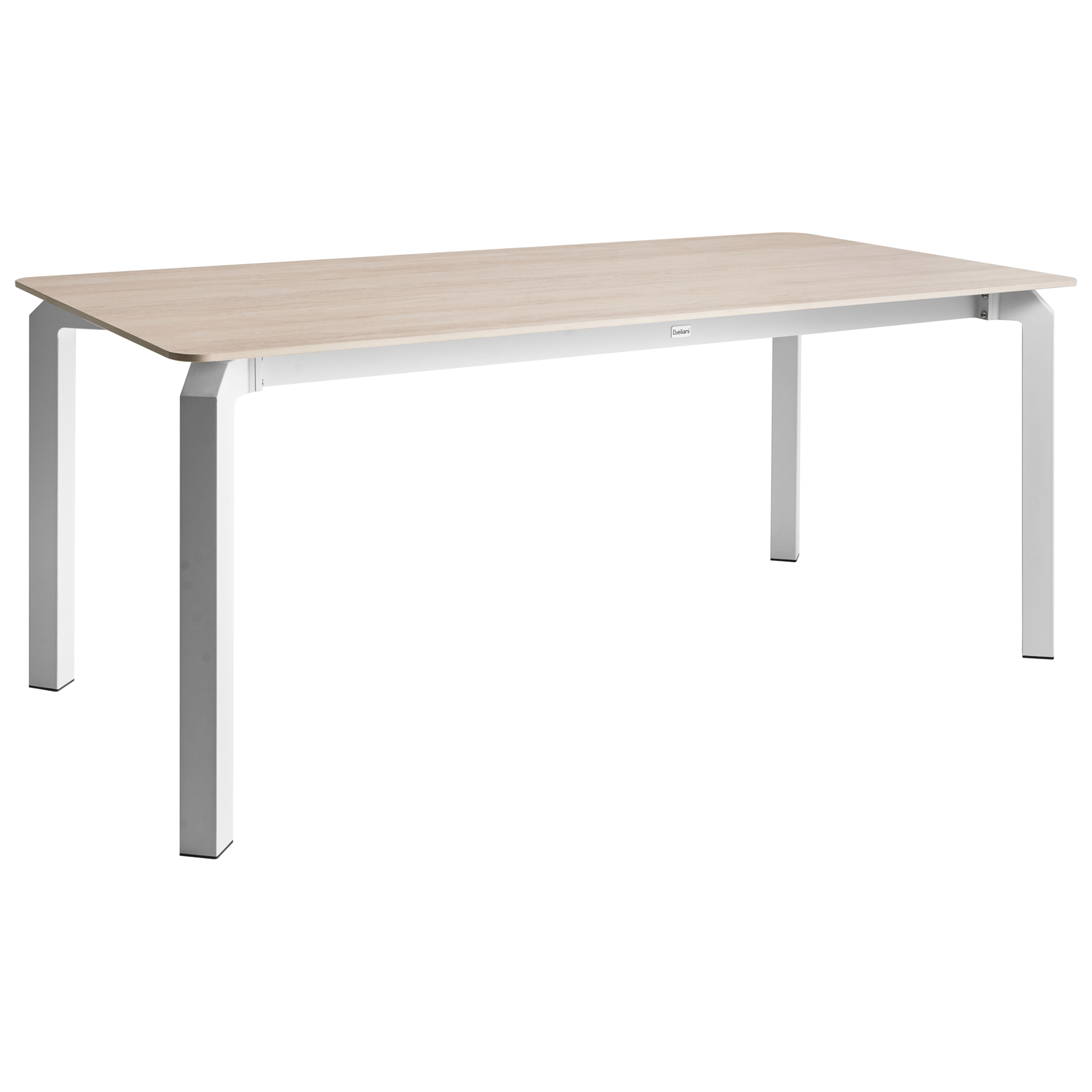 Ruokapöytä ulos Feletto 180 cm 90 cm Kivi - Beige/valkoinen