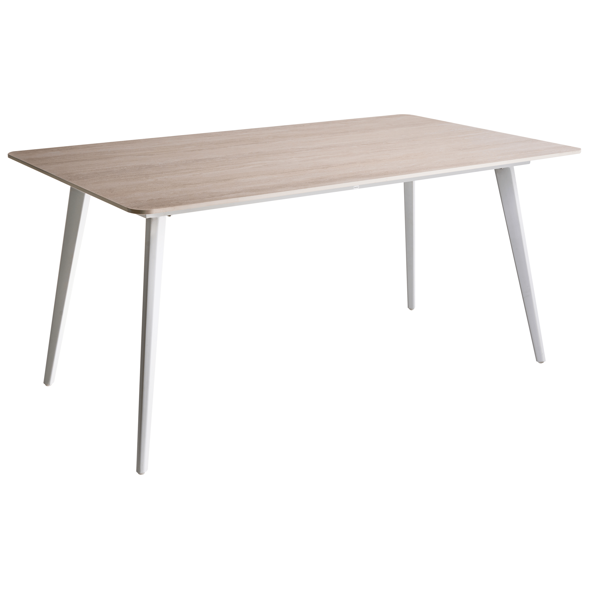 Ruokapöytä ulos Rodallo 90x160 cm Kivi - Beige/valkoinen